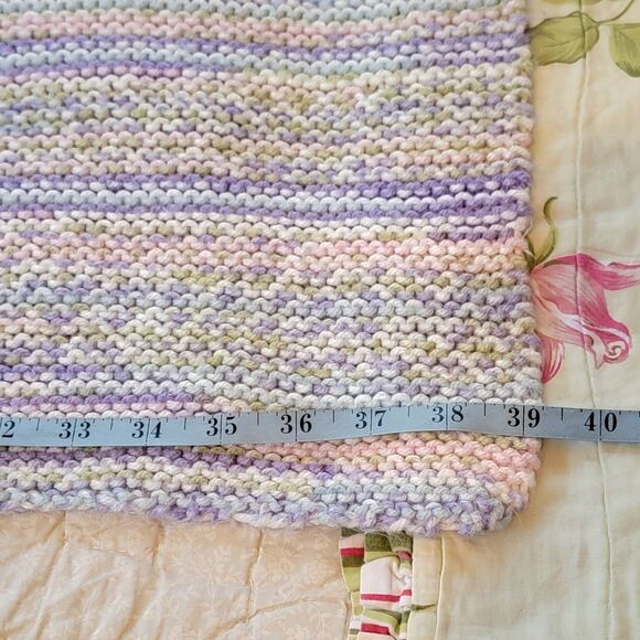 Project Linus Crochet Baby Blanket Throw Multicolored Handmade Hand Knit Afghan - Picture 4 of 8